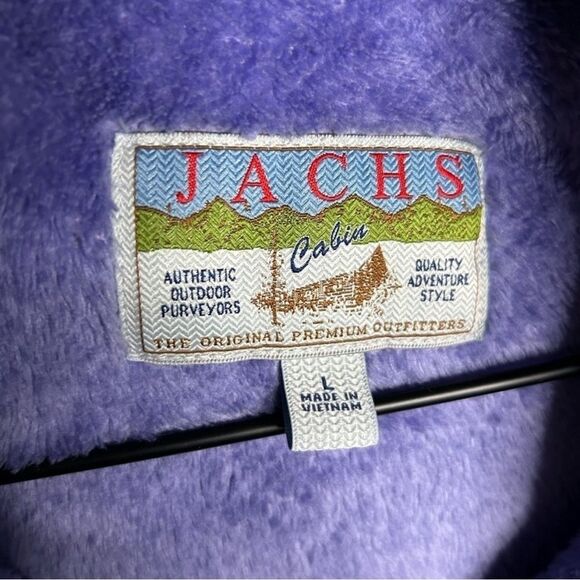 Jachs Cabin Purple Snap T Sherpa Teddy Fleece Pullover - Picture 8 of 9